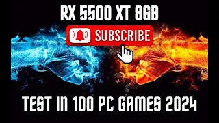 RX 5500 XT 8 GB - Test In 100 PC Games 2024 - Ultra settings fps (1080p) | Ryzen 5 4500 /fHDgaming/