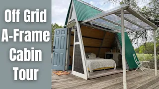 Off Grid A-Frame Cabin Tour