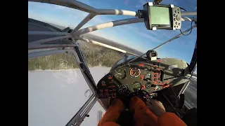 Kitfox 4 late January ski flying