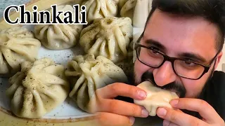 Georgische Chinkali I Khinkali selber machen [gefüllte Maultaschen] aus Lamm ხინკალი