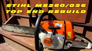 Top End Rebuild On Stihl MS260 Chainsaw With Force-Tec Cylinder Kit