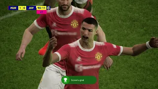 eFootball 2022 First Gameplay. Manchester United 1-0 Juventus.