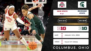 No. 17 Ohio State vs Michigan State | Big Ten | 1.14.24