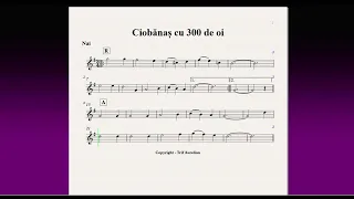 Ciobanas cu 300 de oi - partitura