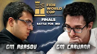 SOBRANG na AMAZE ang Chess world sa ginawa!! | Abasov vs Caruana FIDE World Cup 2023 FInals Game 1