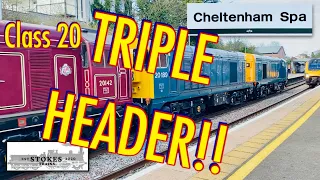 Class 20 Triple Header!! - Trainspotting at Cheltenham Spa