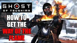 How to get the Flaming Sword - the Undying Flame - MYTHIC TALE - GHOST OF TSUSHIMA Guide Walkthrough