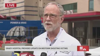 'Good news' | Grady Hospital gives update on Midtown Atlanta shooting victims