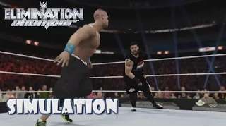WWE 2K16 SIMULATION: John Cena vs Kevin Owens | Elimination Chamber 2015 Highlights