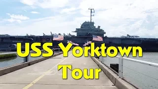 Exploring the USS Yorktown CV-10 Aircraft Carrier in South Carolina Patriots Point. SC