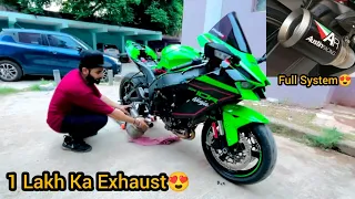 INDIA'S LOUDEST ZX10R  😱😱 || INSTALLED NEW EXHAUST 😍