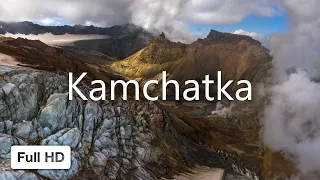 Kamchatka, Russia. Aerial travel video