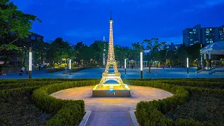 [4K HDR] Paris Park and Mokdong Neighborhood Alley Night Walk Seoul Korea