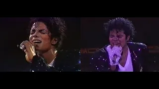 Michael Jackson Billie Jean Live 1987 vs 1988 Comparison