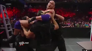The Shield Triple Powerbombs to Ryback
