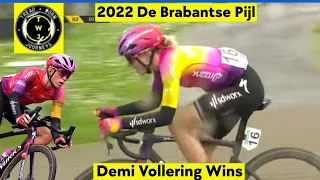 Demi Vollering Wins | 2022 De Brabantse Pijl | Solo Attack 10km