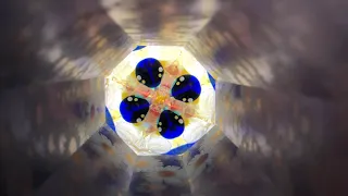 Kaleidoscope - Daisy in Iridescent Stained Glass by Sue Rioux Designs