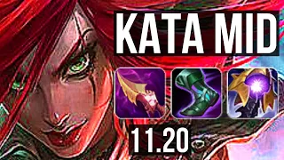 KATARINA vs TRYNDAMERE (MID) | Rank 2 Kata, Quadra, 1.6M mastery | EUW Grandmaster | v11.20