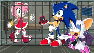 Sonic Movie 2 Animation - No... rich lady Rouge want to get Sonic but Sonic love Amy forever