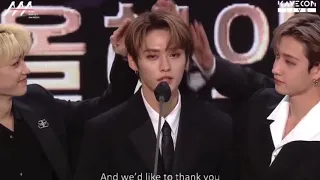 [ENG SUB] Stray Kids 'Performance of the Year' (Daesang) SPEECH @Asia Artist Awards | AAA 2021