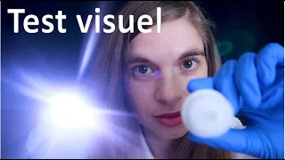 [ASMR] ROLEPLAY Ophtalmologue - Médecin des yeux - eyes exam, test visue, lumière