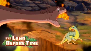 Littlefoot's Dad Saves Everyone! | The Land Before Time