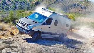 DO WE MAKE IT?! - Mercedes Sprinter on a Jeep Trail - Winnebago RV 4x4 Camper