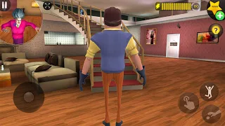 HELLO NEIGHBOR Enter In Miss T House - Scary Teacher 3d New Prank | Funny Android game