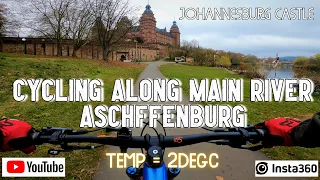 Cycling along Main River in Aschaffenburg, Germany | Insta360 One X2