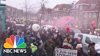 Thousands Protest Covid Restrictions In Europe