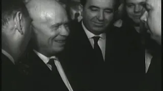 Solzhenitsyn And Khrushchev And Sholokhov in Kremlin, Moscow. video HD. Солженицын и Хрущёв в Кремле