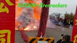 100000 + firecrackers blast at a time - full fun 😋😋😋