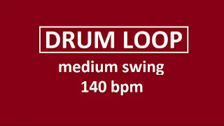 Simple medium swing 140 BPM drum loop