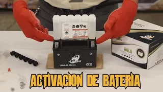 ¿Como activar una batería de motocicleta?