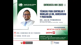 TÉCNICAS PARA CONTROLAR Y MANEJAR LA IRA, AGRESIVIDAD Y FRUSTRACIÓN. - DR. JULIO POMAREDA.