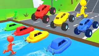 LV13 Shape Shifting Cycle Motorcycle Car Race Gameplay Walk-through Funny Race new hyper casual game