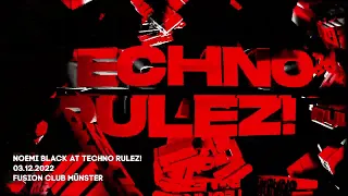 Noemi Black - Techno Rulez! Winter Rave 03.12.2022 Fusion Club Münster