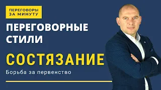 Переговорные стили: СОСТЯЗАНИЕ - борьба за первенство