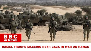 Israel troops massing near Gaza in war on Hamas | P1 | BBC Ai News