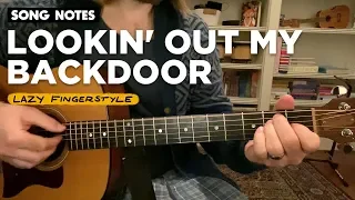 Lookin' Out My Backdoor • Easy fingerstyle guitar lesson