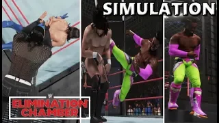 WWE 2K19 SIMULATION: MEN'S ELIMINATION CHAMBER MATCH 2019 HIGHLIGHTS