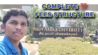 SSN College Complete Fees Structure !!!