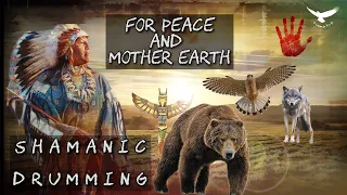 Shamanic Drumming🎧 🪶 for PEACE and MOTHER EARTH 🌍🤍🌎☀️