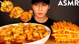 ASMR GARLIC SHRIMP & CAJUN FRIES MUKBANG (No Talking) EATING & COOKING SOUNDS | Zach Choi ASMR