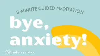 5 Minute Guided Meditation for STRESS & ANXIETY Relief  | davidji