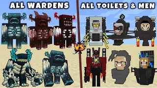 All Wardens vs All Skibidi Toilets & Men (Part 2)