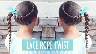 How to: Lace Rope Twist Braid ~ Brown Haired Bliss