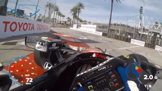 VISOR CAM: Graham Rahal At The Toyota Grand Prix of Long Beach