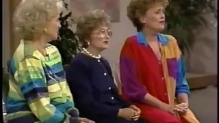 Golden Girls cast on talk show Betty White, Rue McClanahan, Estelle Getty