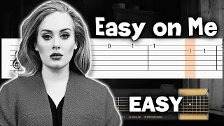 Adele - Easy On Me - EASY Guitar tutorial (TAB)